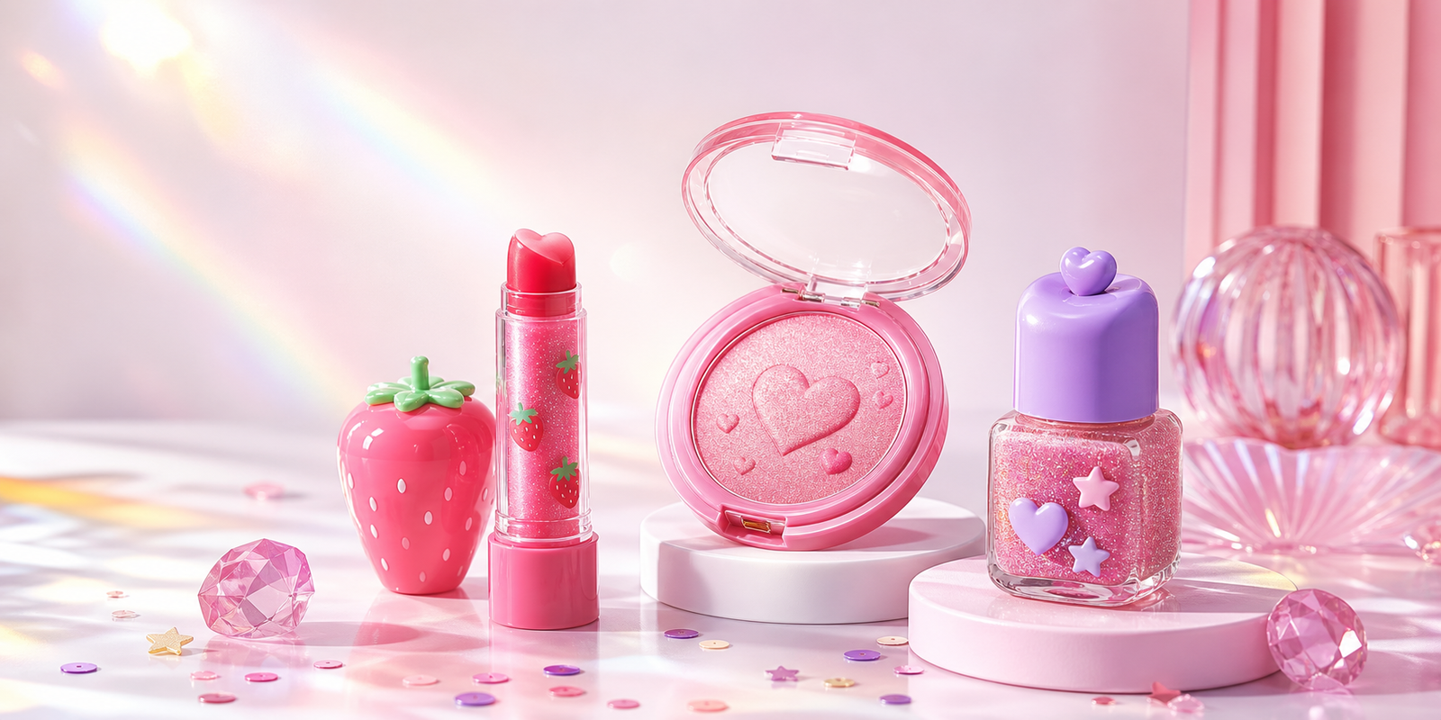 KoKoz colorful kids makeup product collection